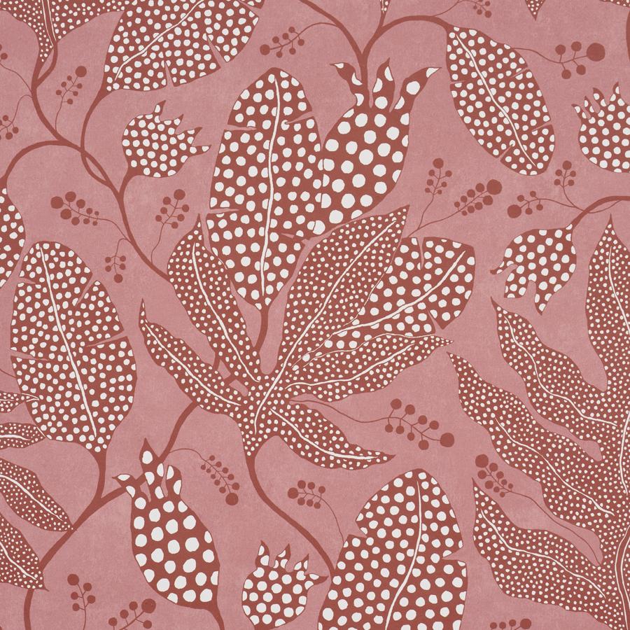 5015466 | Polka Dot Jungle, Raspberry - Schumacher Wallpaper - Image 3