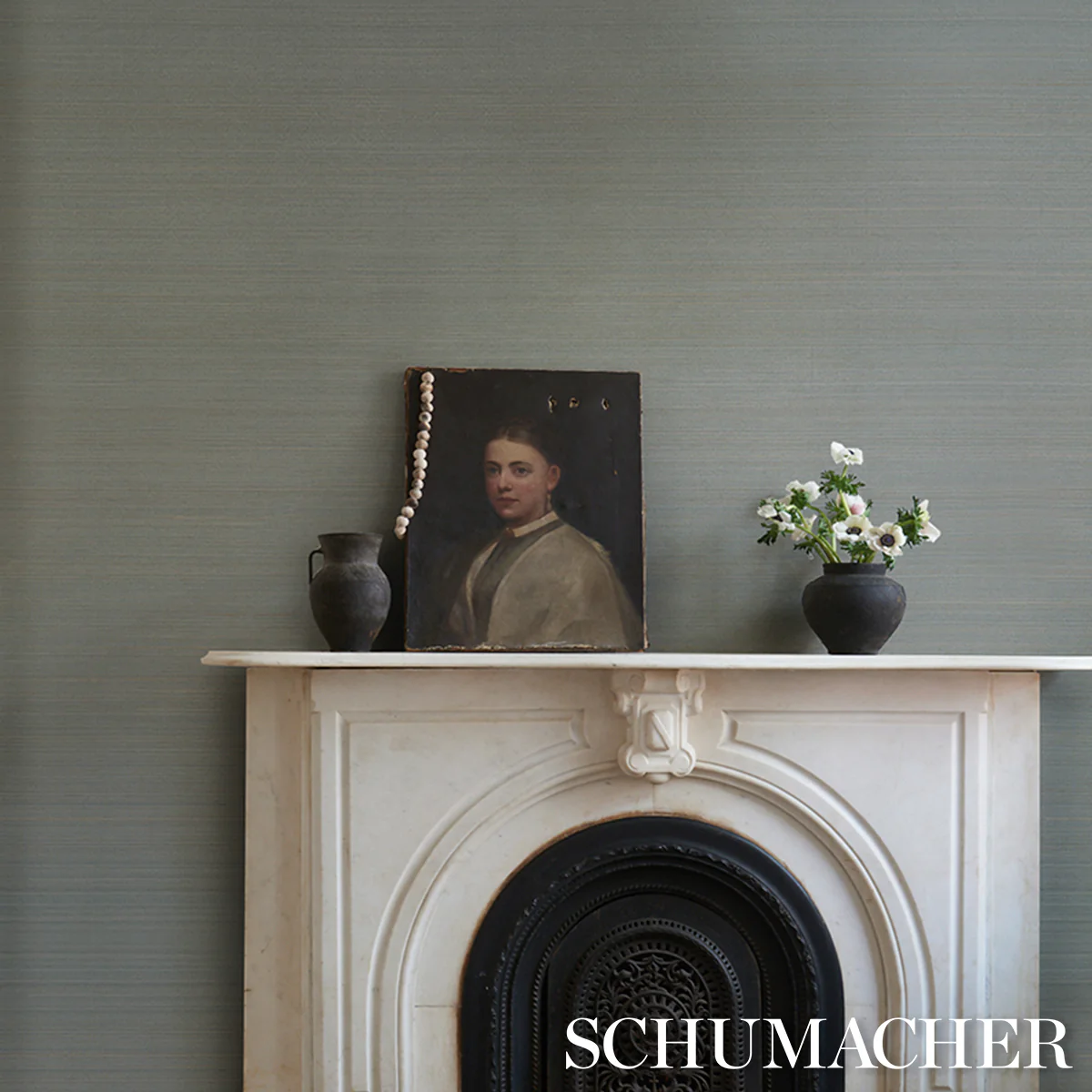 5016872 | Musa Abaca Wallcovering, Sky Blue - Schumacher Wallpaper - Image 4