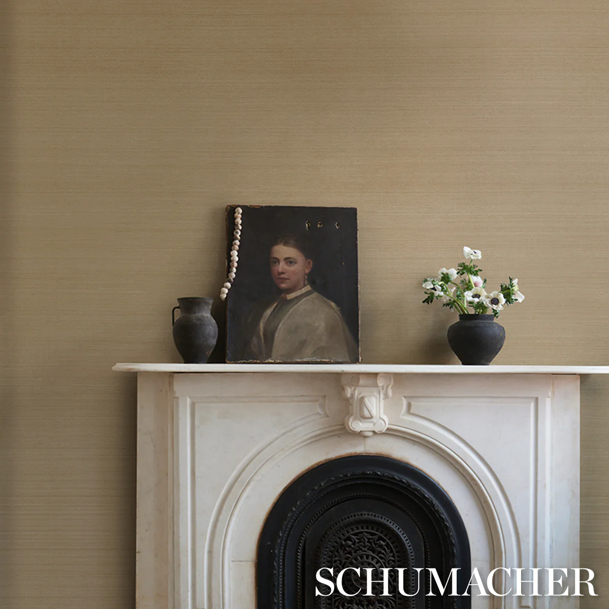 5016873 | Musa Abaca Wallcovering, Soft Gold - Schumacher Wallpaper - Image 4