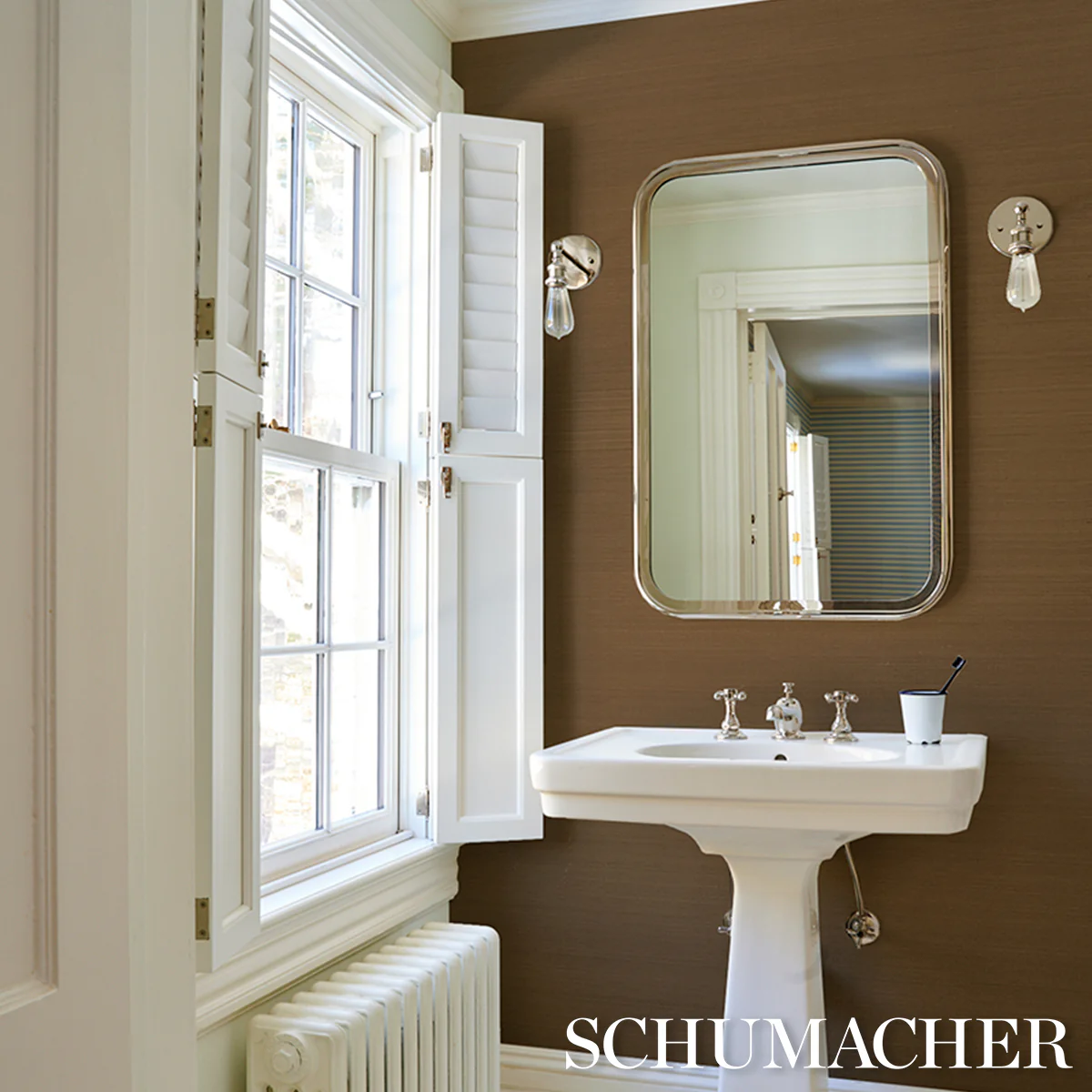 5016875 | Musa Abaca Wallcovering, Toffee - Schumacher Wallpaper - Image 6