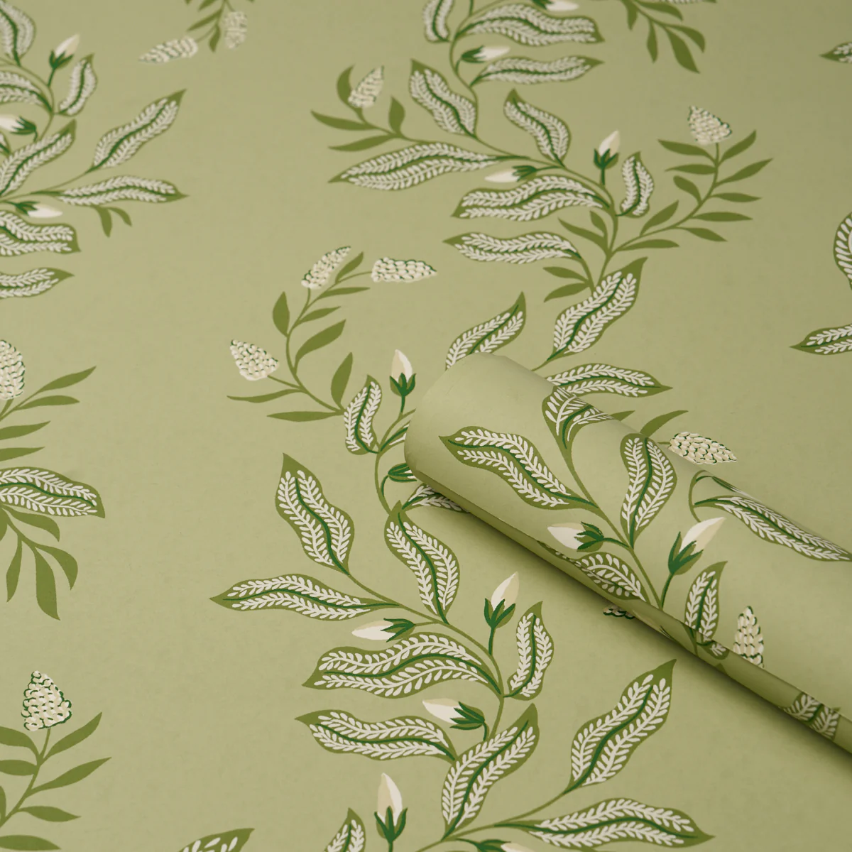 5016970 | Vagary Vines, Honeydew - Schumacher Wallpaper - Image 4