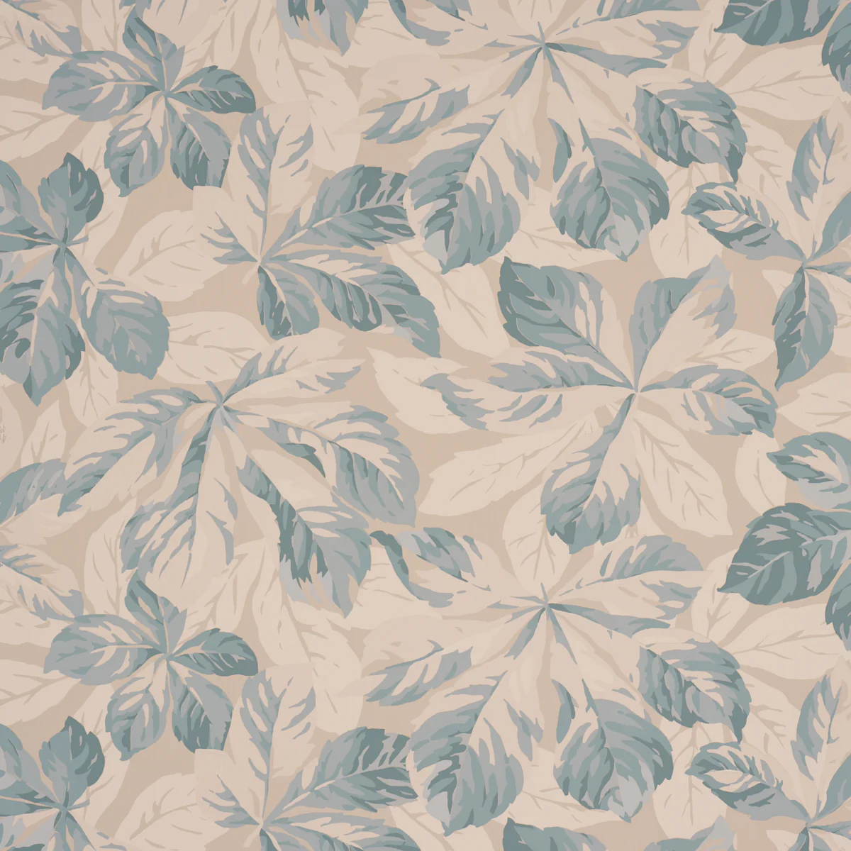 5016981 | Arboreal Handprint, Blue - Schumacher Wallpaper