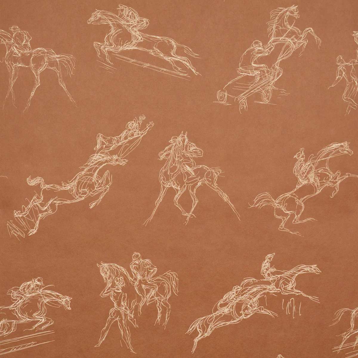 5017390 | Tanbark, Earthy Brown - Schumacher Wallpaper