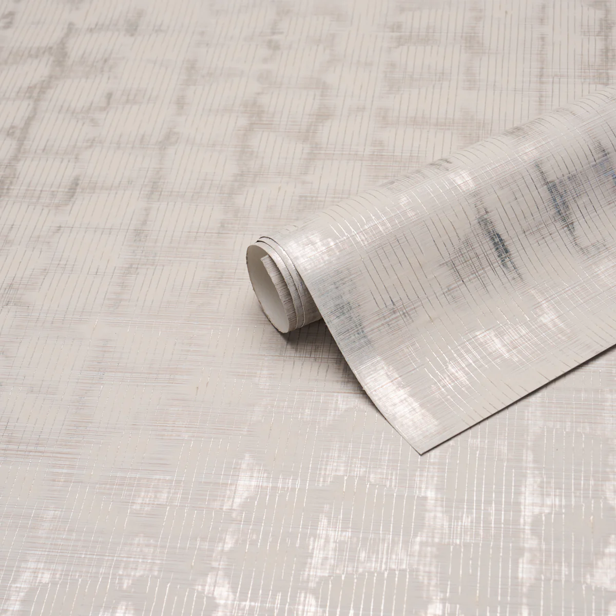 5017430 | Rune Pinstripe Wallcovering, Silver - Schumacher Wallpaper - Image 4