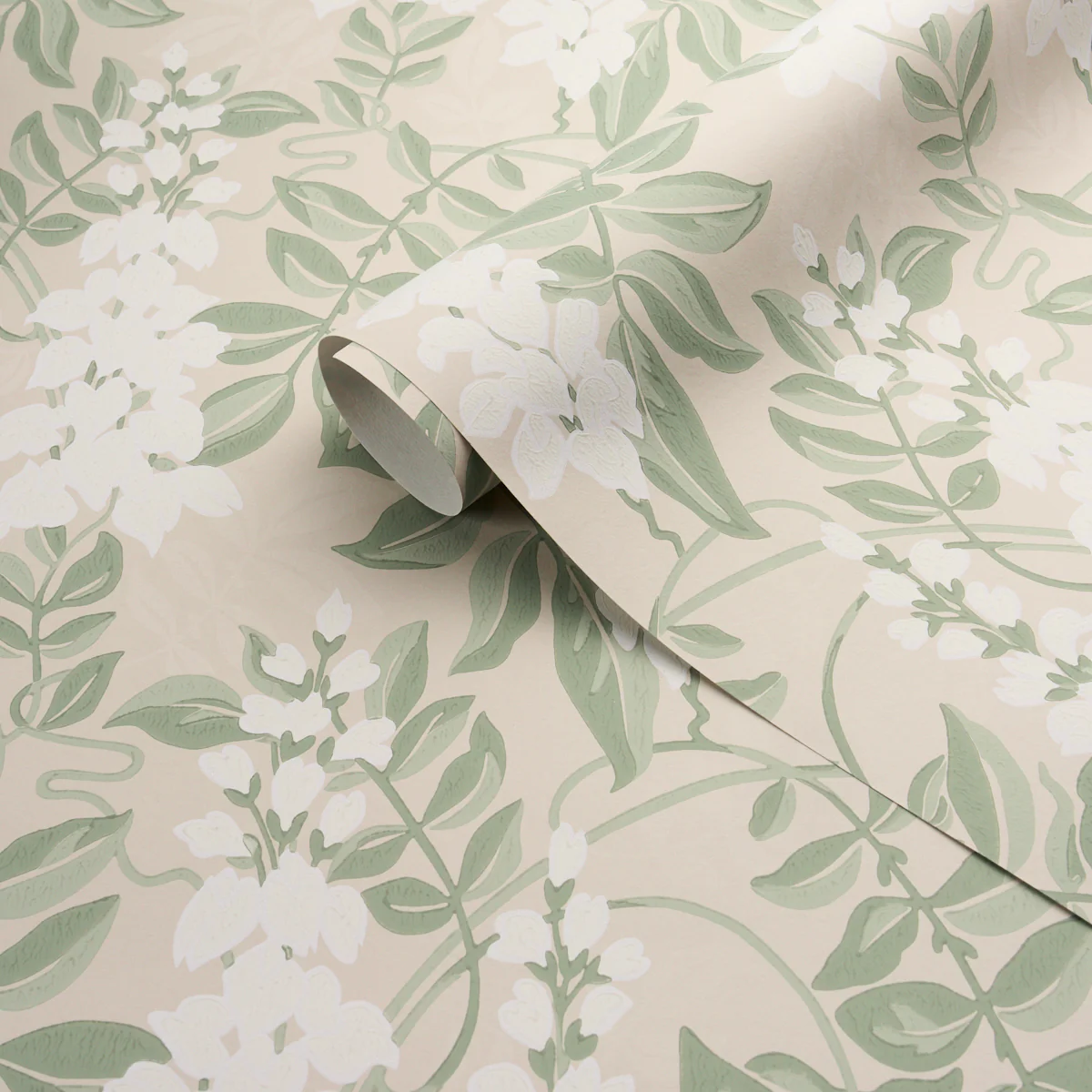 5017530 | Lucia Wisteria, Sage - Schumacher Wallpaper - Image 4