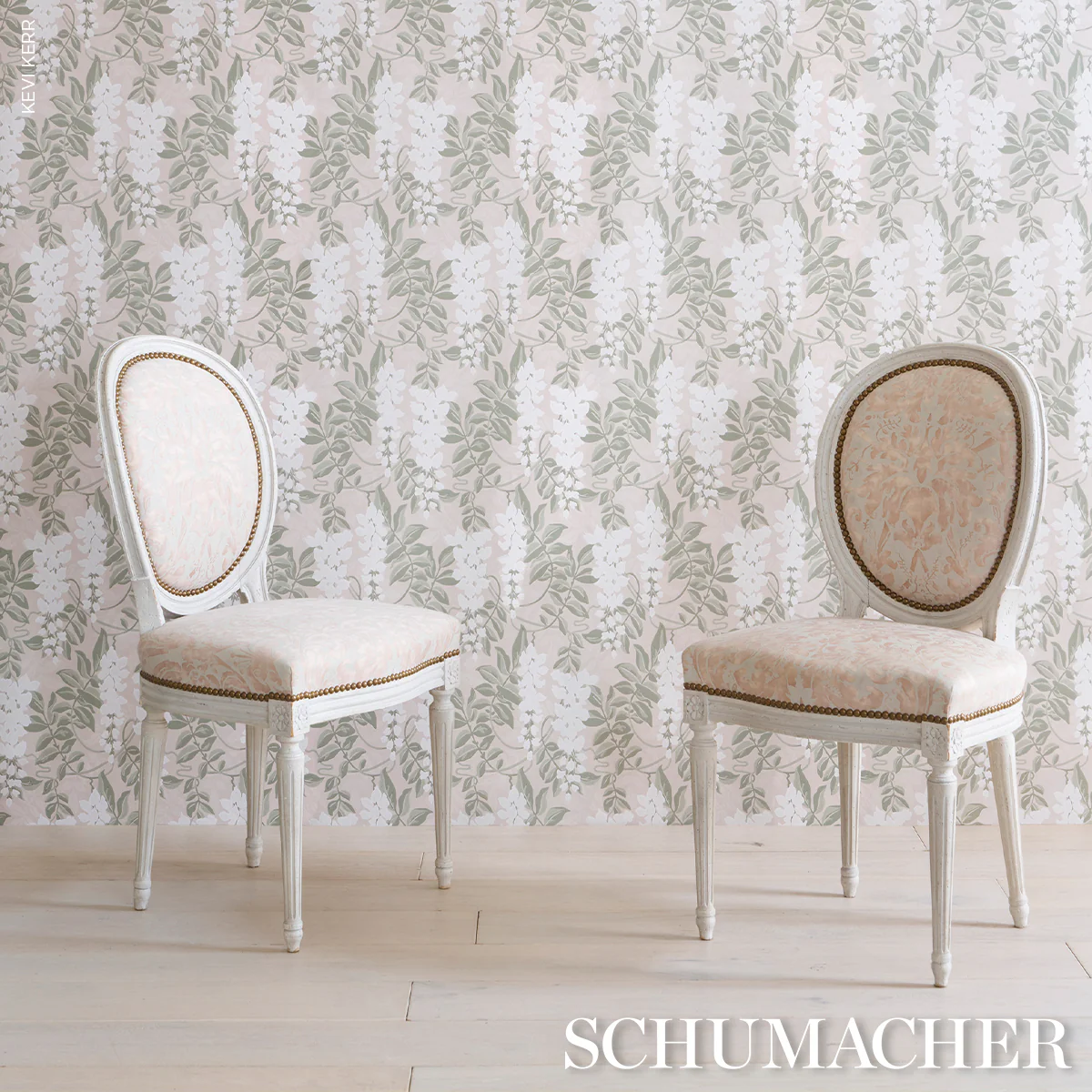5017530 | Lucia Wisteria, Sage - Schumacher Wallpaper - Image 6