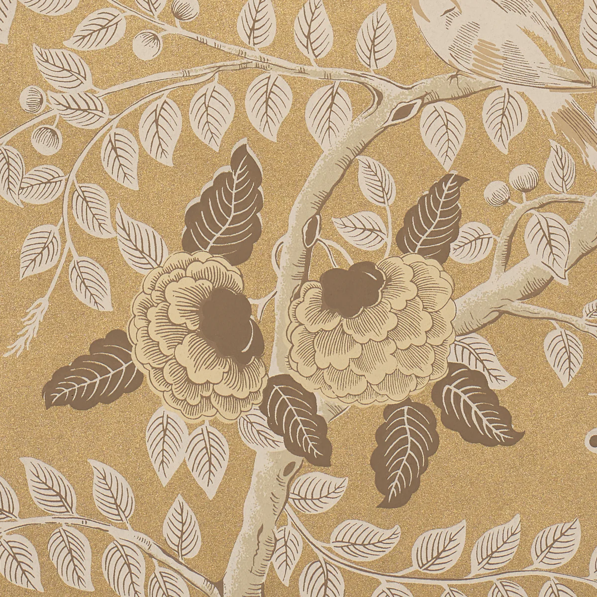 5017540 | Tole Bird, Gold - Schumacher Wallpaper - Image 3