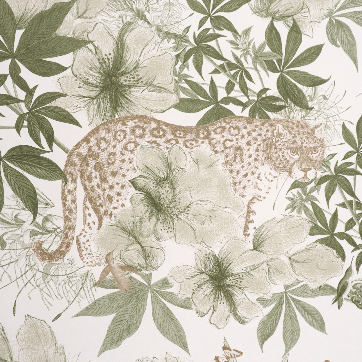 5017570 | Nocturnum, Ivory & Olive - Schumacher Wallpaper - Image 3