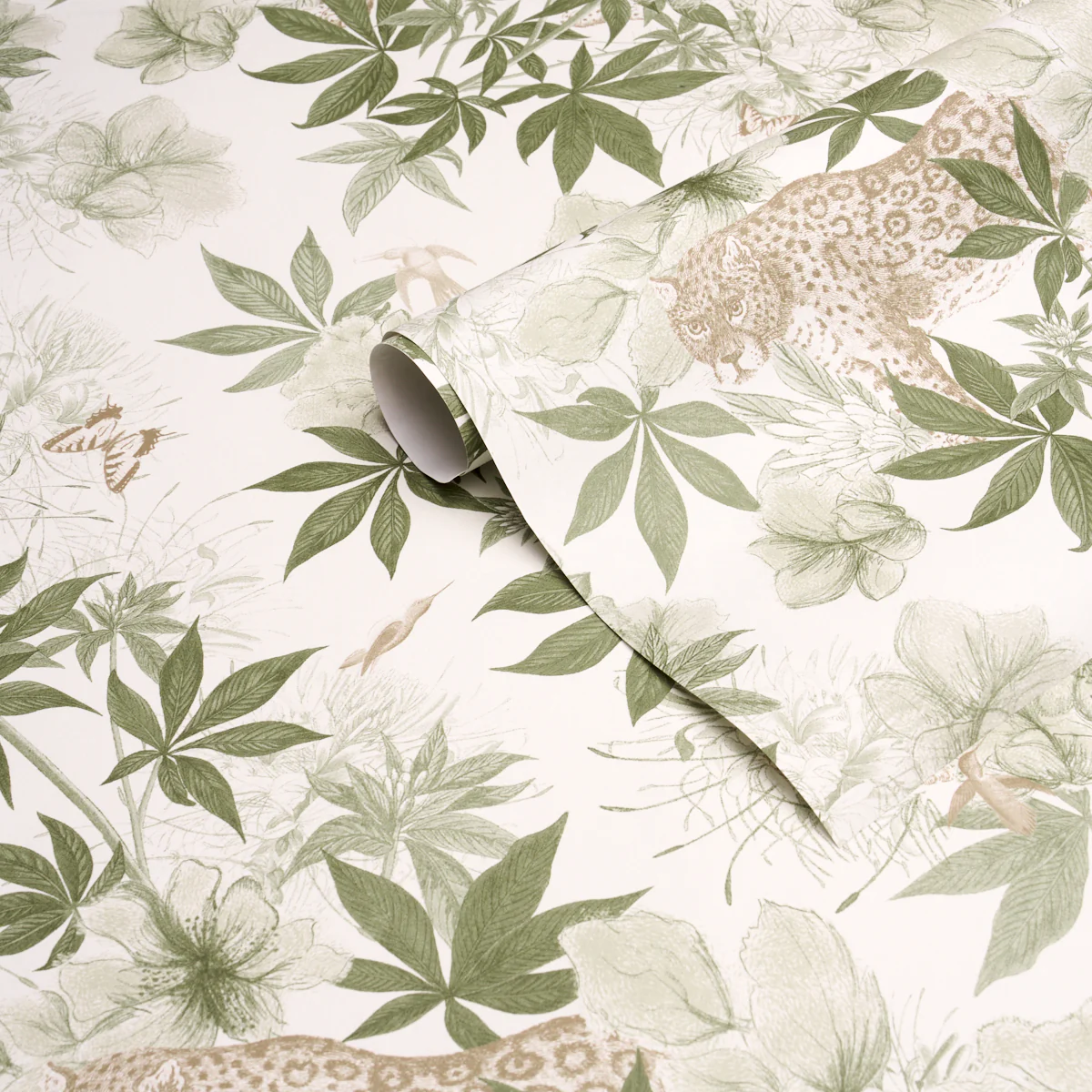 5017570 | Nocturnum, Ivory & Olive - Schumacher Wallpaper - Image 4