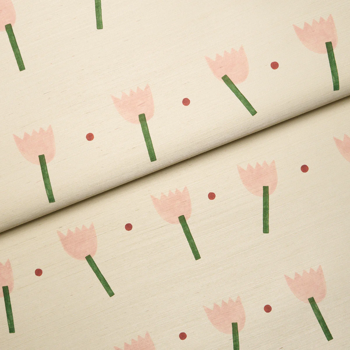 5017600 | Tulip Play Sisal, Pink - Schumacher Wallpaper - Image 5