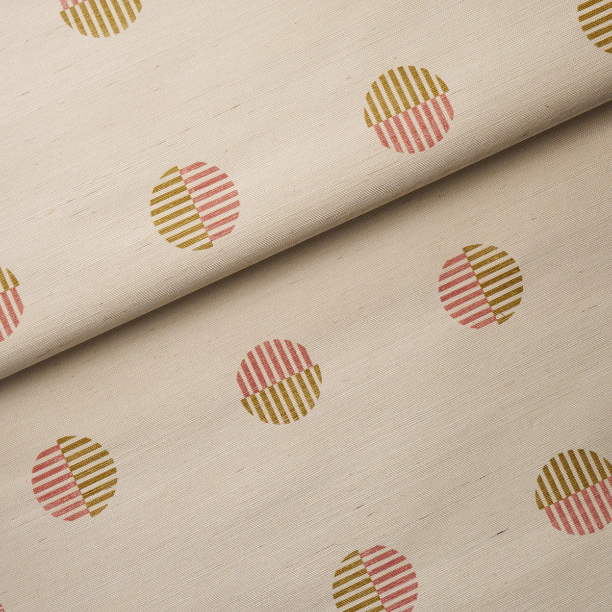 5017701 | Ando Hand Blocked Sisal, Rust & Ochre - Schumacher Wallpaper - Image 4