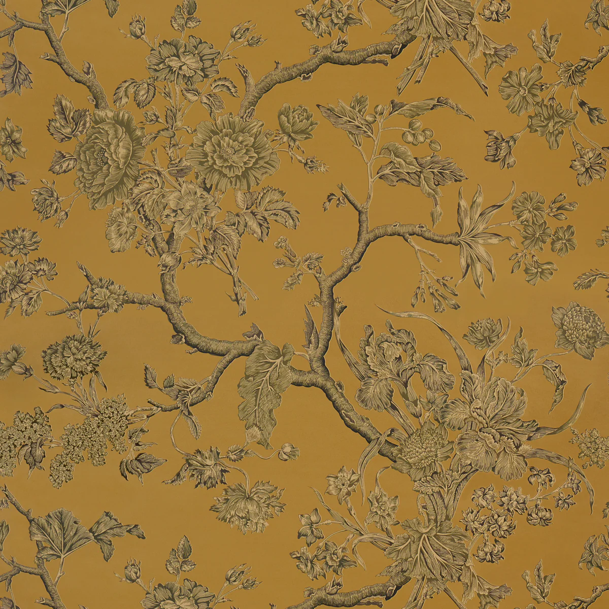 5017970 | Inverness Garden, Document - Schumacher Wallpaper