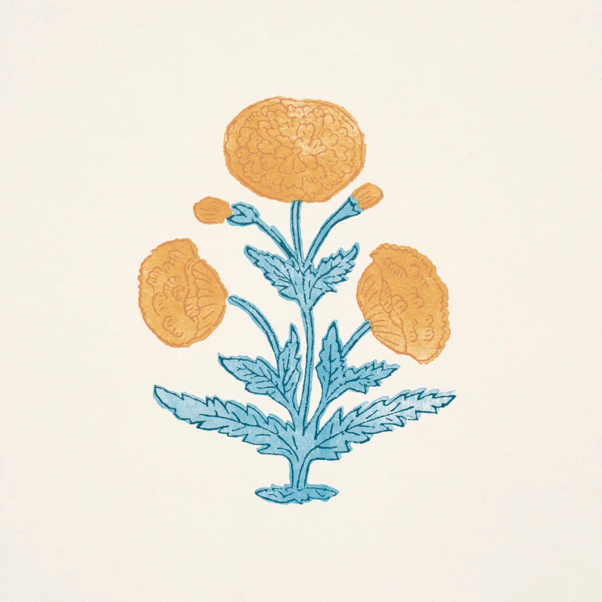 5017981 | Poppy Print, Mustard & Sky - Schumacher Wallpaper - Image 3