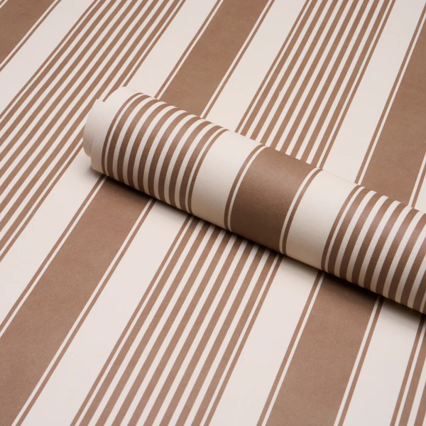 5018142 | Summerville Stripe, Umber - Schumacher Wallpaper - Image 4