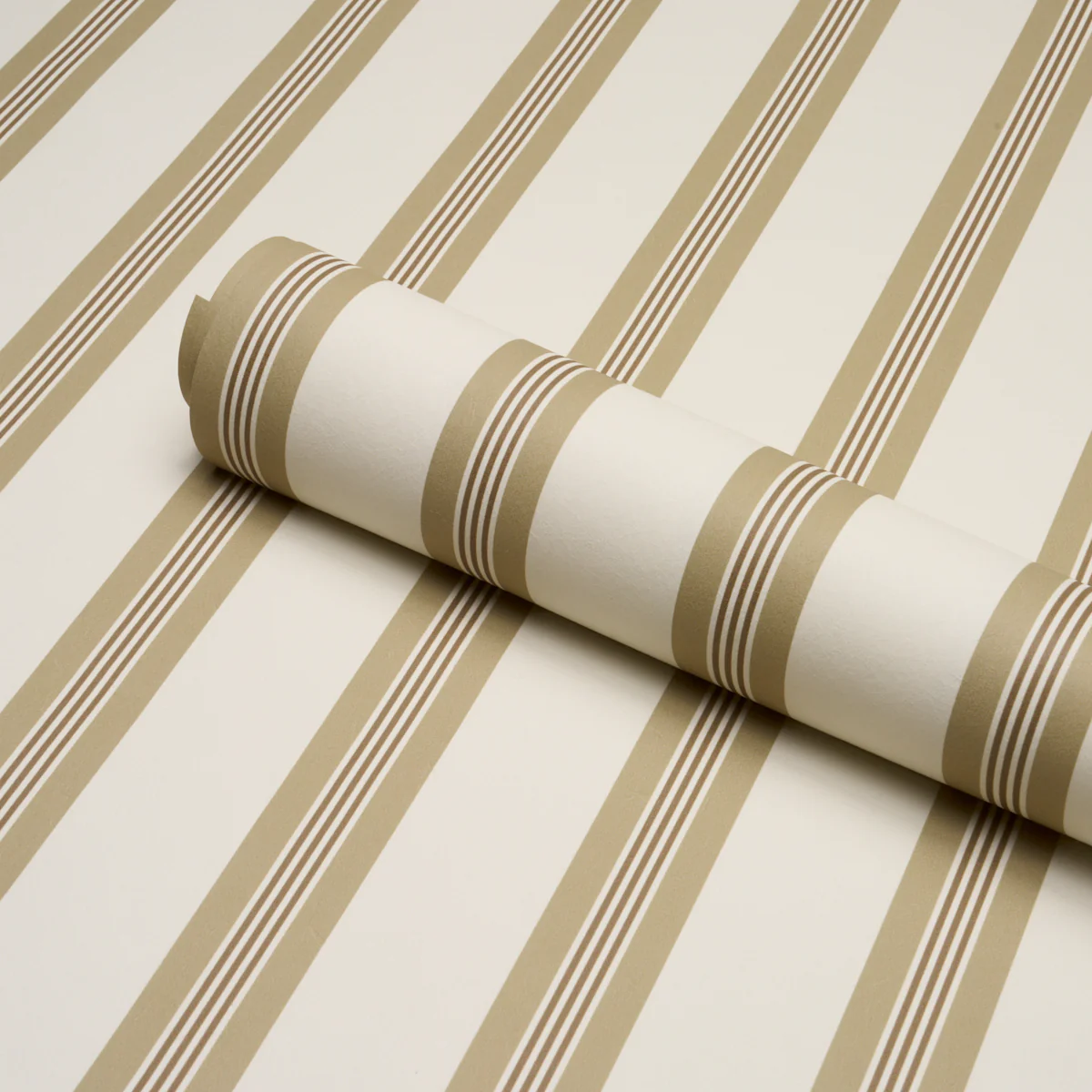 5018173 | Chatham Stripe, Driftwood - Schumacher Wallpaper - Image 4