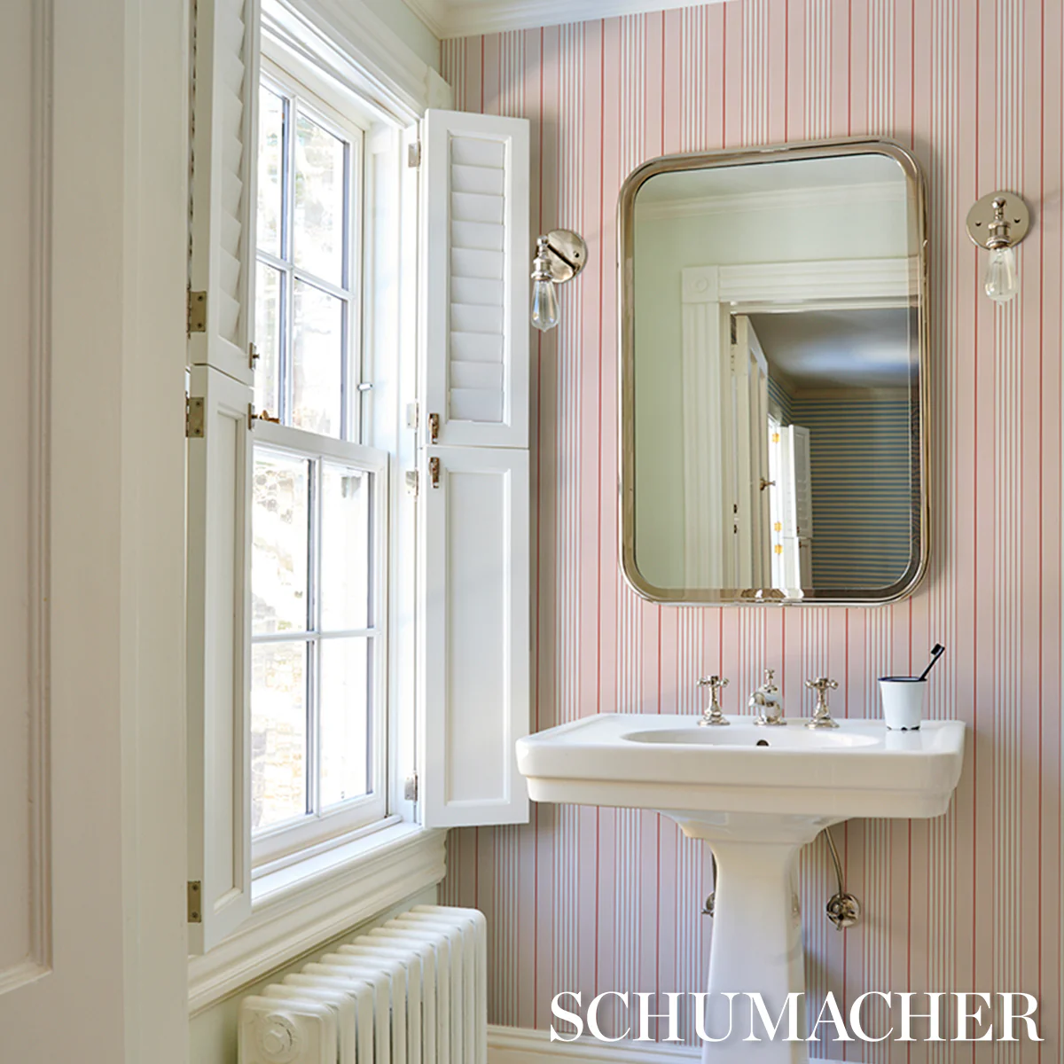 5018182 | Audrey Stripe, Pink - Schumacher Wallpaper - Image 5