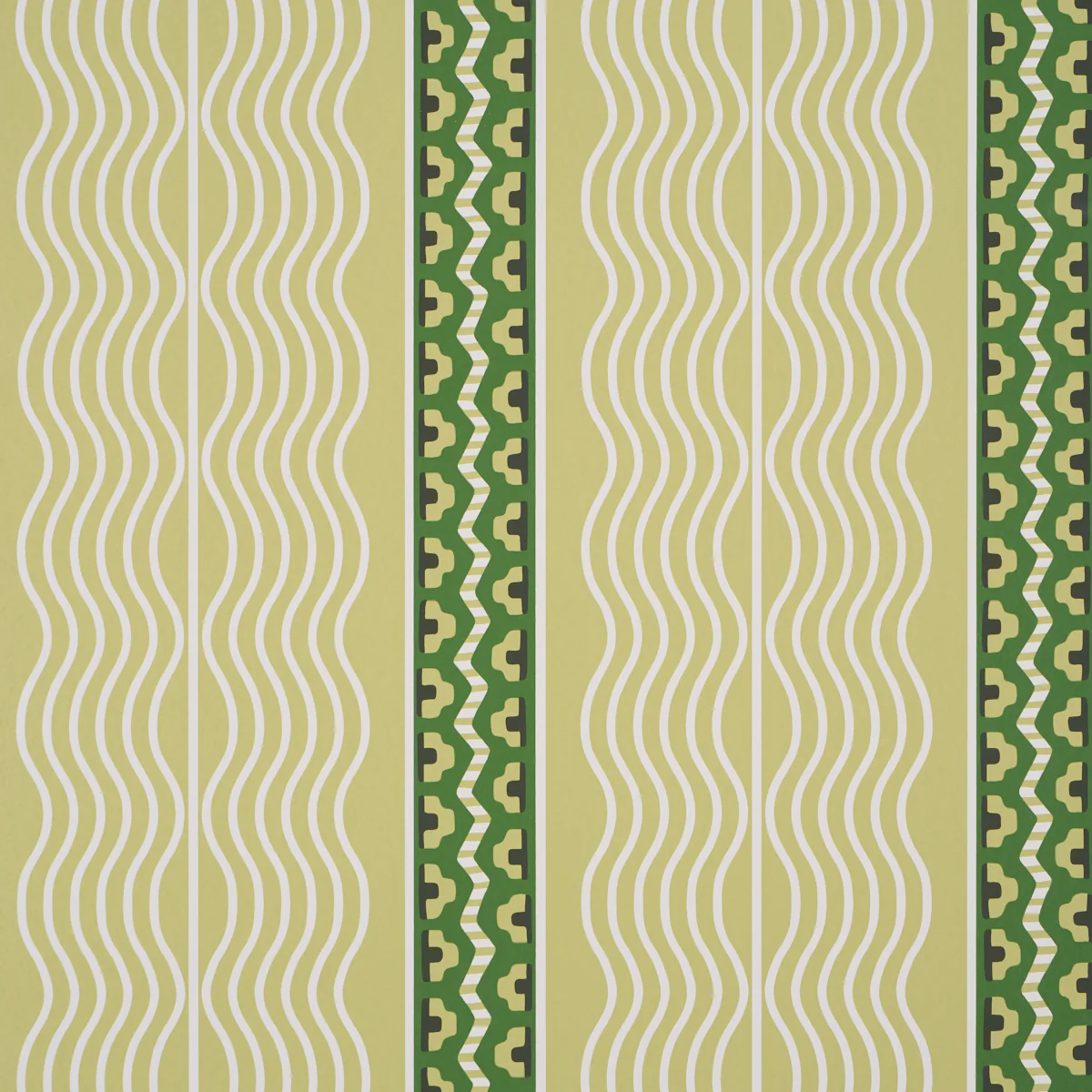 5018301 | Crème Anglaise, Juniper Green - Schumacher Wallpaper