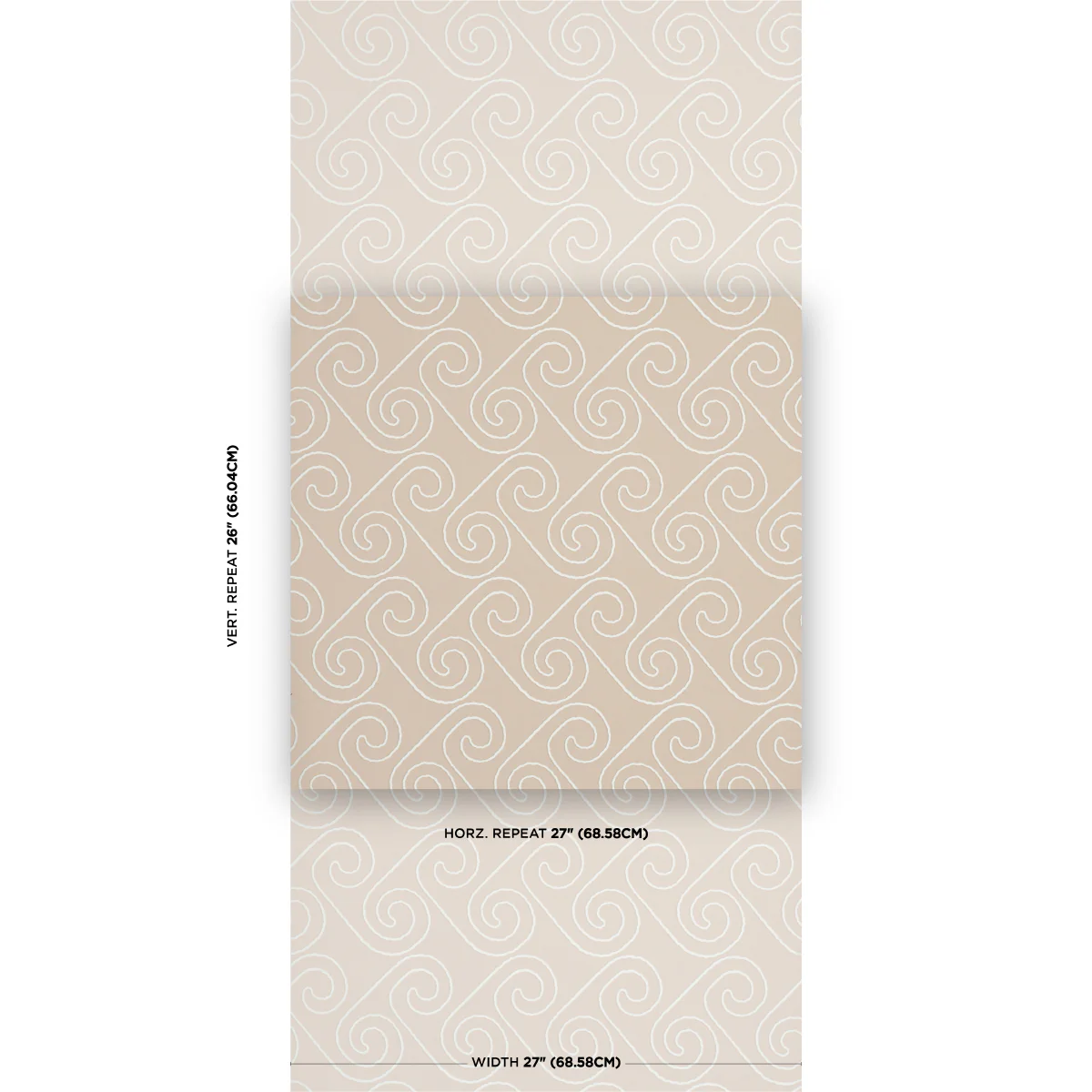 5018360 | Fortuna, Light Beige - Schumacher Wallpaper - Image 2