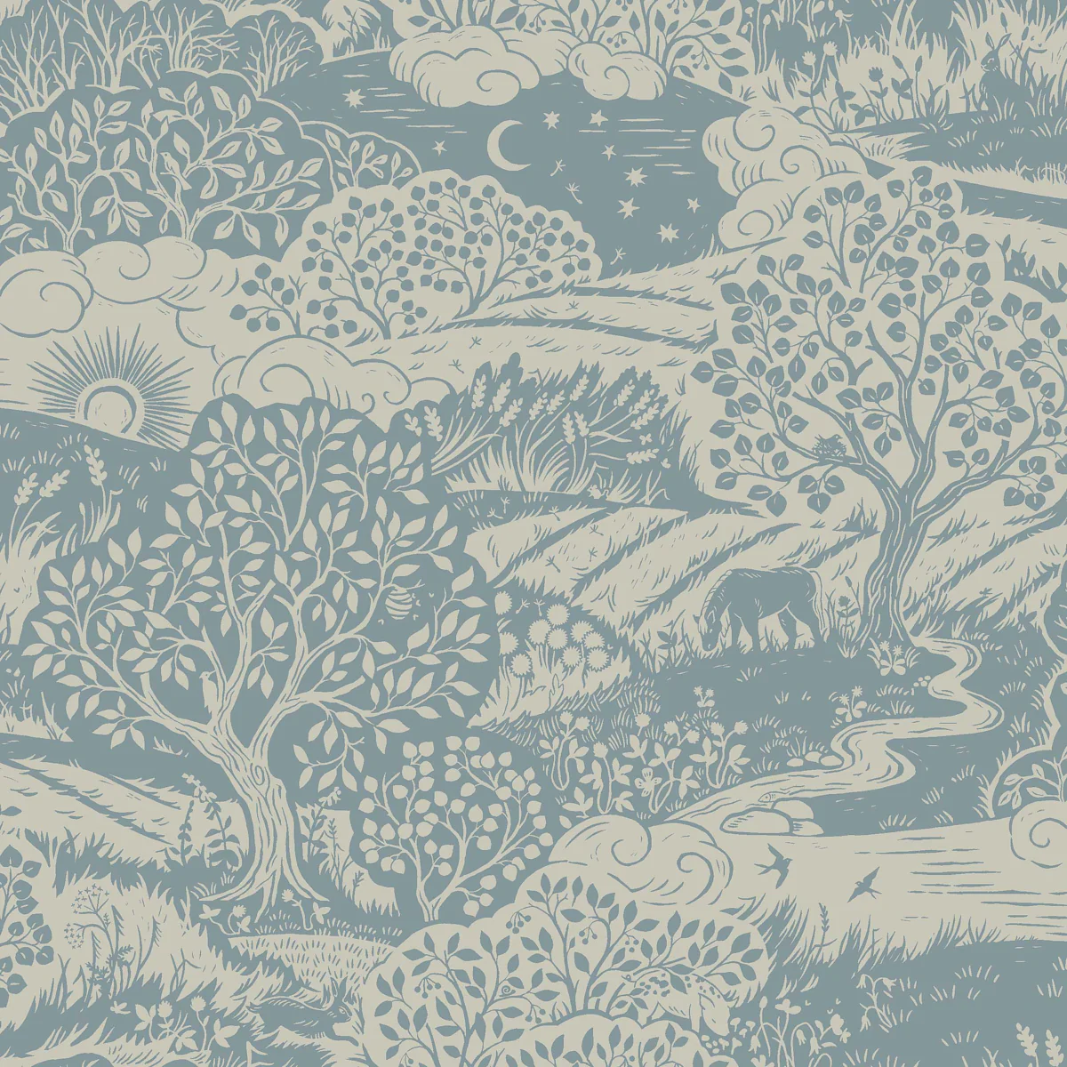 5828 | Solängen, Slate - Borastapeter Wallpaper
