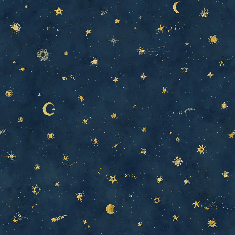659-96 | Starry Sky, Petrol - Sandberg Mural - Image 2