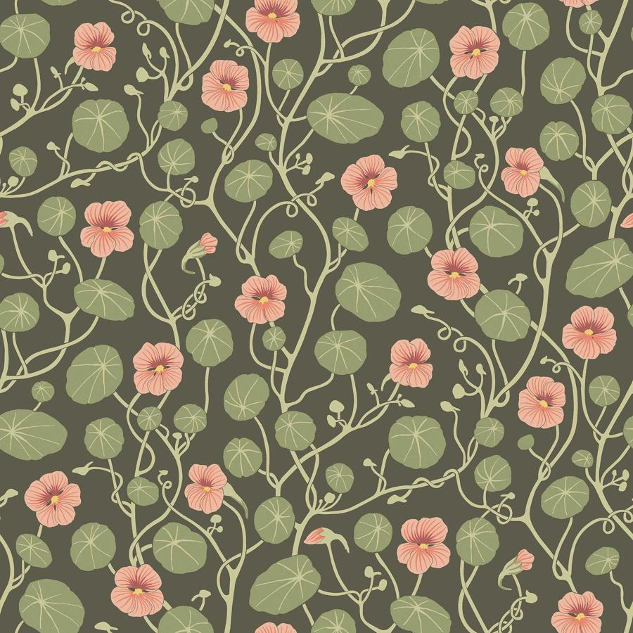 6976 | Krasse, Olive - Borastapeter Wallpaper