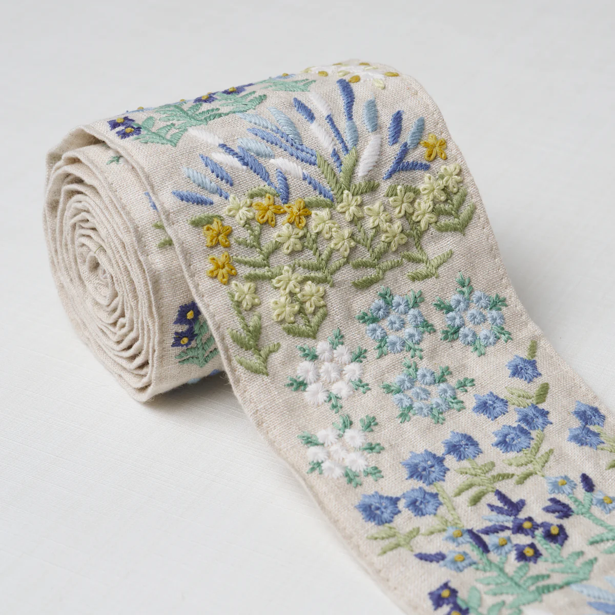 79313 | Lula Embroidered Tape, Blue - Schumacher Trim - Image 3