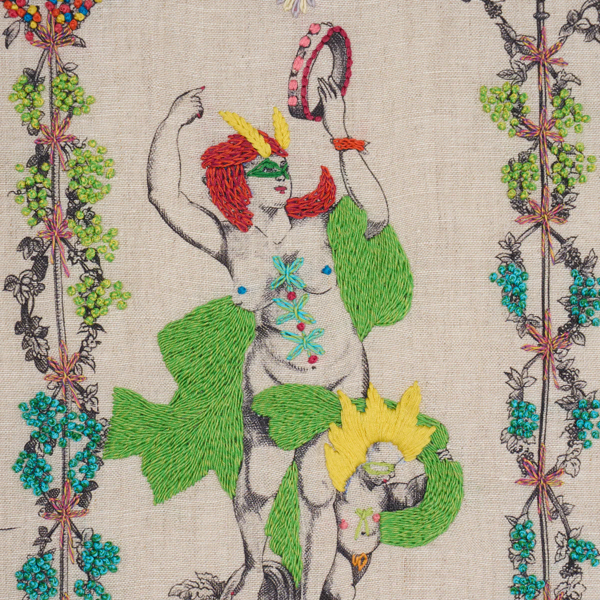 84520 | La Liberte Americaine Toile, Multiverse - Schumacher Fabric - Image 5