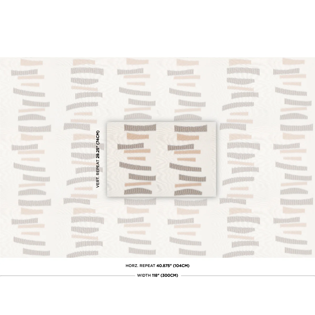 85152 | Jensen Sheer, Brown - Schumacher Fabric - Image 2