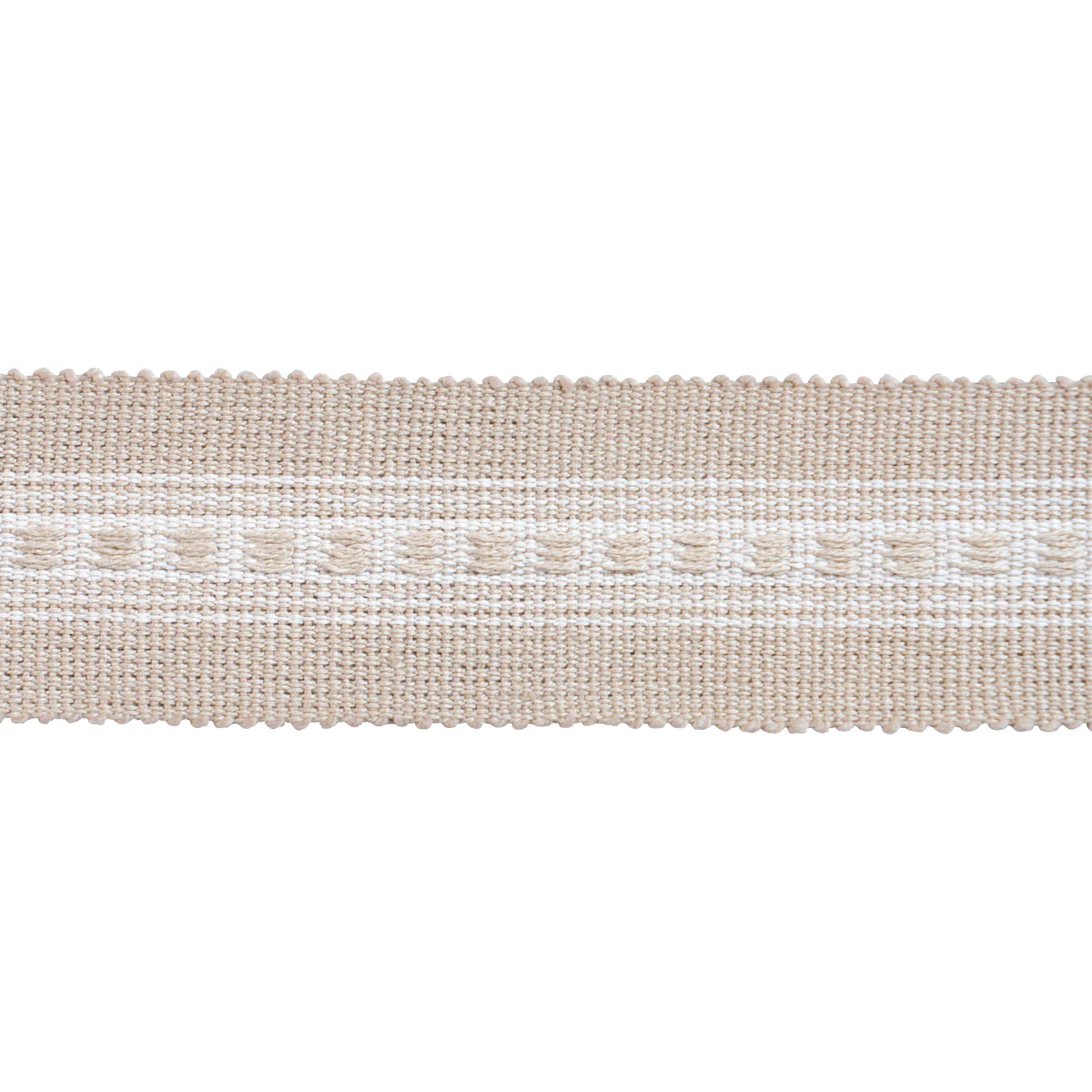 85175 | Lubeck Tape Narrow, Natural - Schumacher Trim