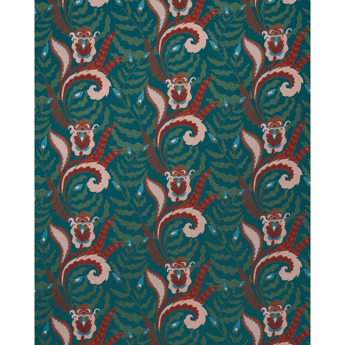 85490 | Jaipur Fantaisie, Turquoise - Schumacher Fabric - Image 2