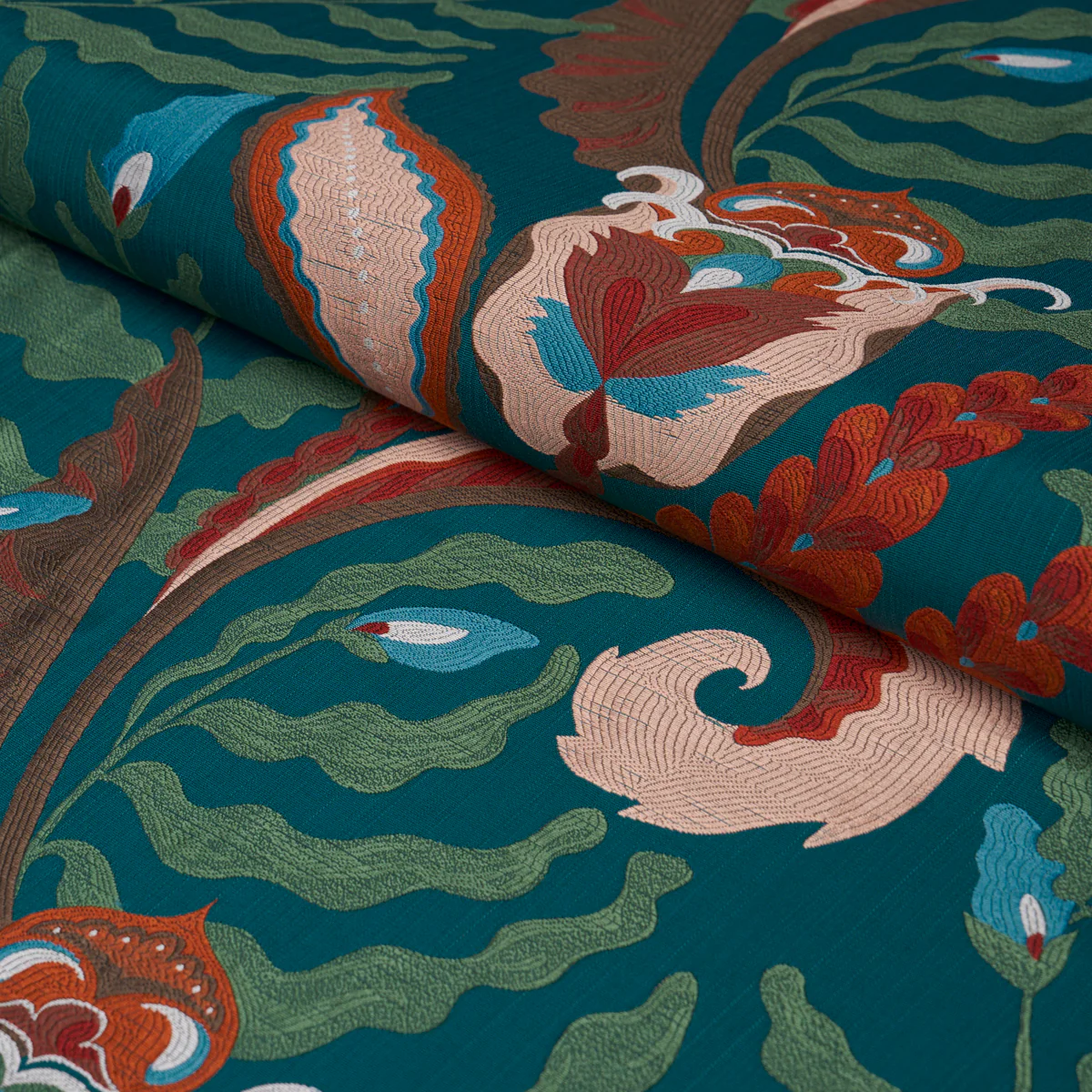 85490 | Jaipur Fantaisie, Turquoise - Schumacher Fabric - Image 4