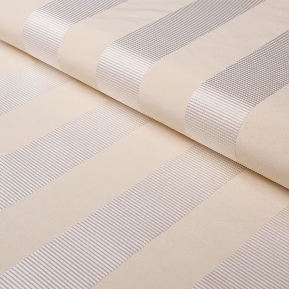 85771 | Madison Wide Stripe, Ivory - Schumacher Fabric - Image 5