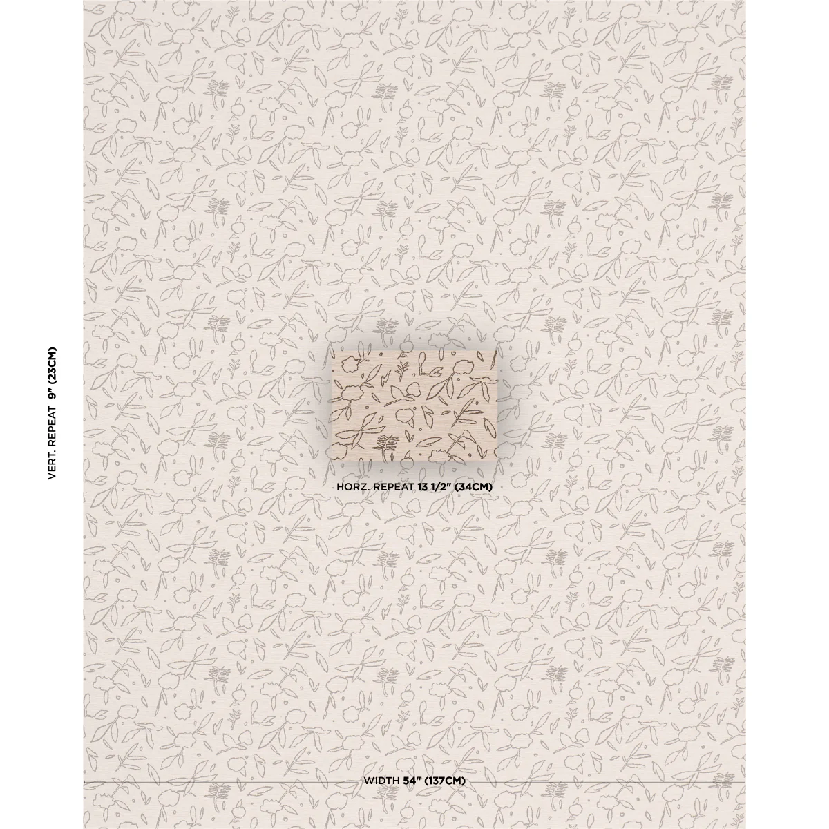 85870 | Jungle Vine, Oat - Schumacher Fabric - Image 2