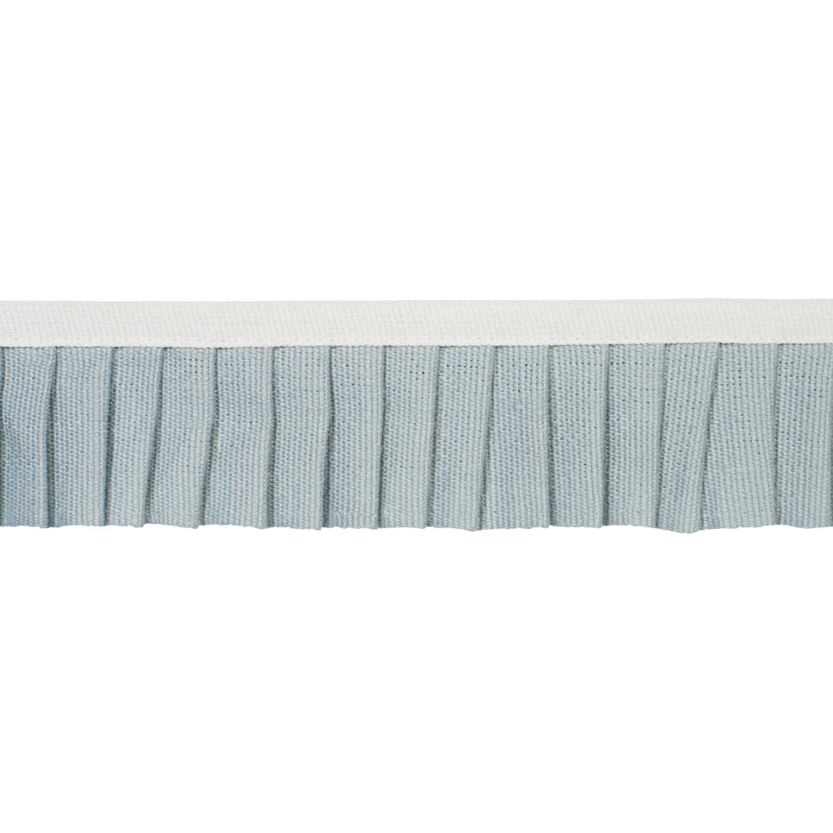 85960 | Clara Pleated Tape, Sky - Schumacher Trim