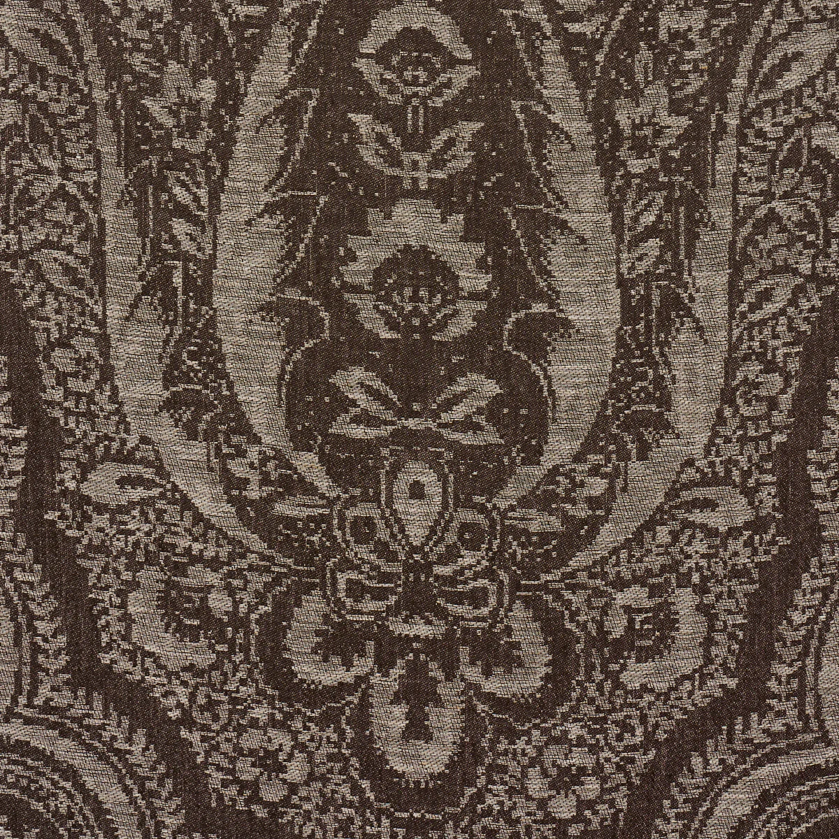 86122 | Amara Paisley, Mocha - Schumacher Fabric - Image 3