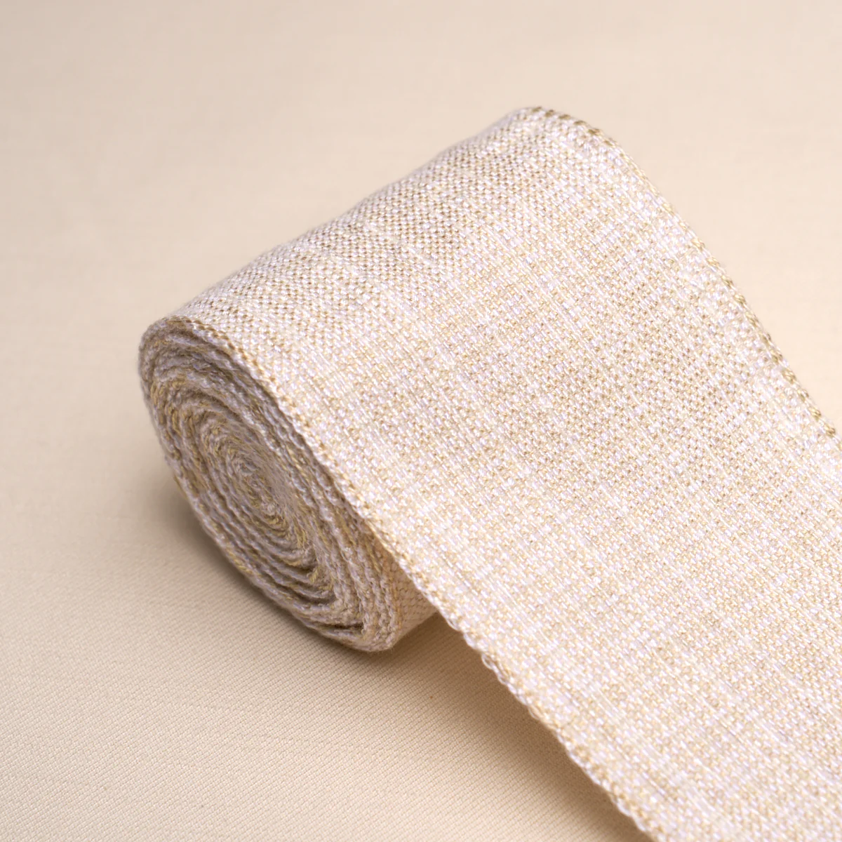 86213 | Tweed Tape Wide, Ivory - Schumacher Trim - Image 3