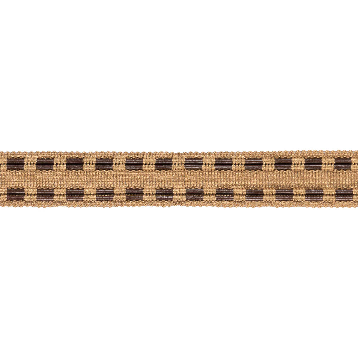 86382 | Leather Cord Tape, Natural - Schumacher Trim