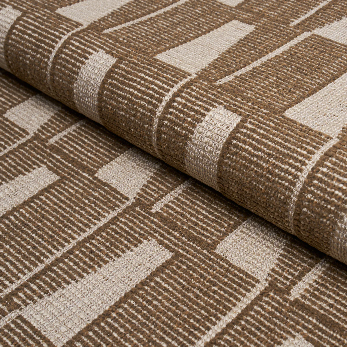 86421 | Gaetan Performance, Chocolate - Schumacher Fabric - Image 4