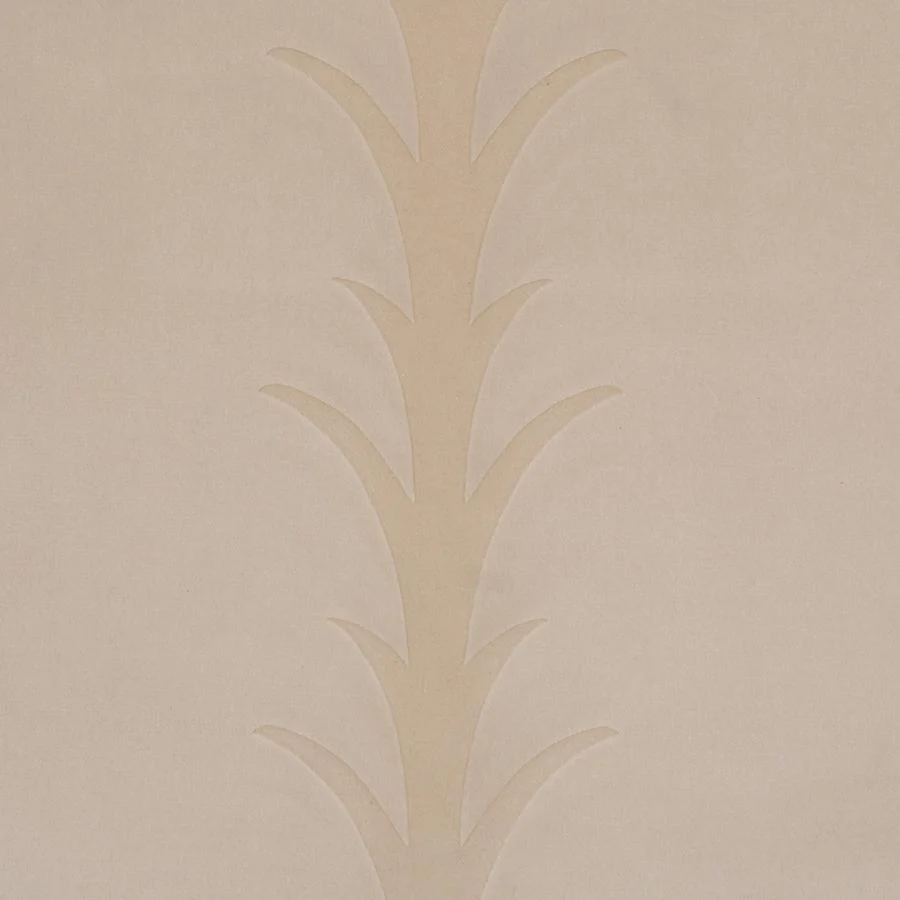 86450 | Acanthus Stripe Velvet, Mistral Sand - Schumacher Fabric - Image 3