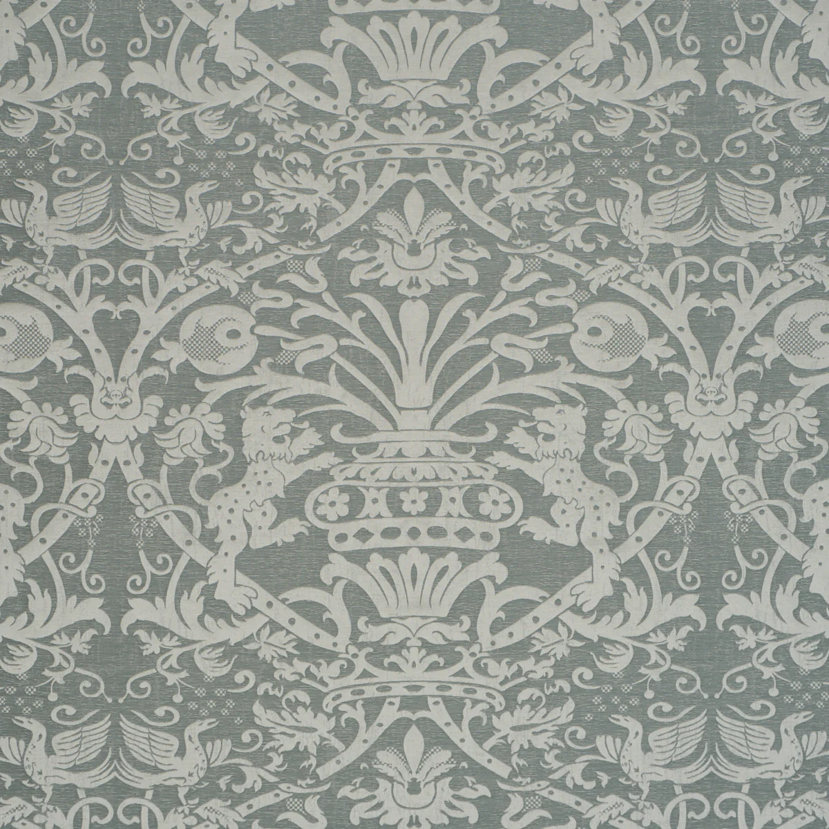 86592 | Dougal Damask, Mist - Schumacher Fabric