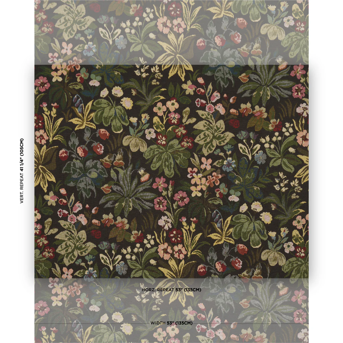86600 | Flower Garden Tapestry, Multi - Schumacher Fabric - Image 2