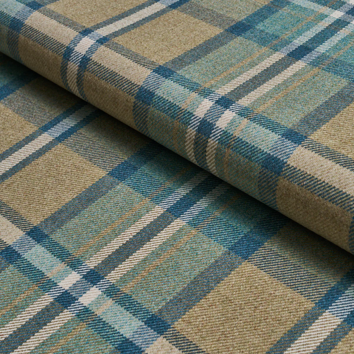 86610 | Harris Merino Plaid, Leaf - Schumacher Fabric - Image 4