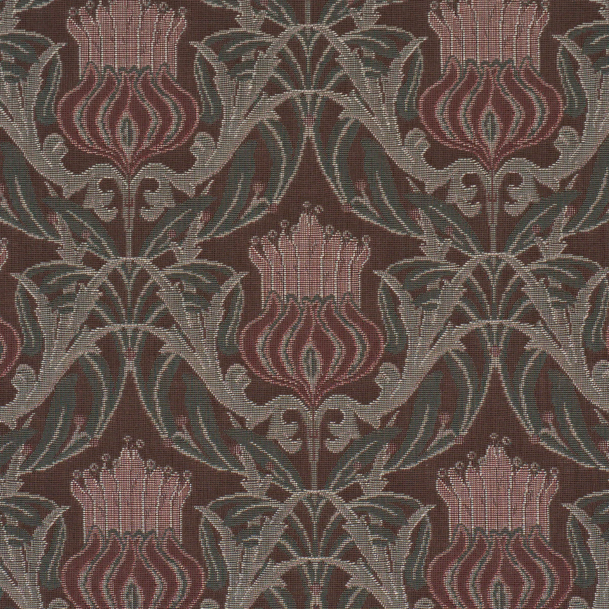 86630 | Rowallan Trellis, Chocolate - Schumacher Fabric - Image 3