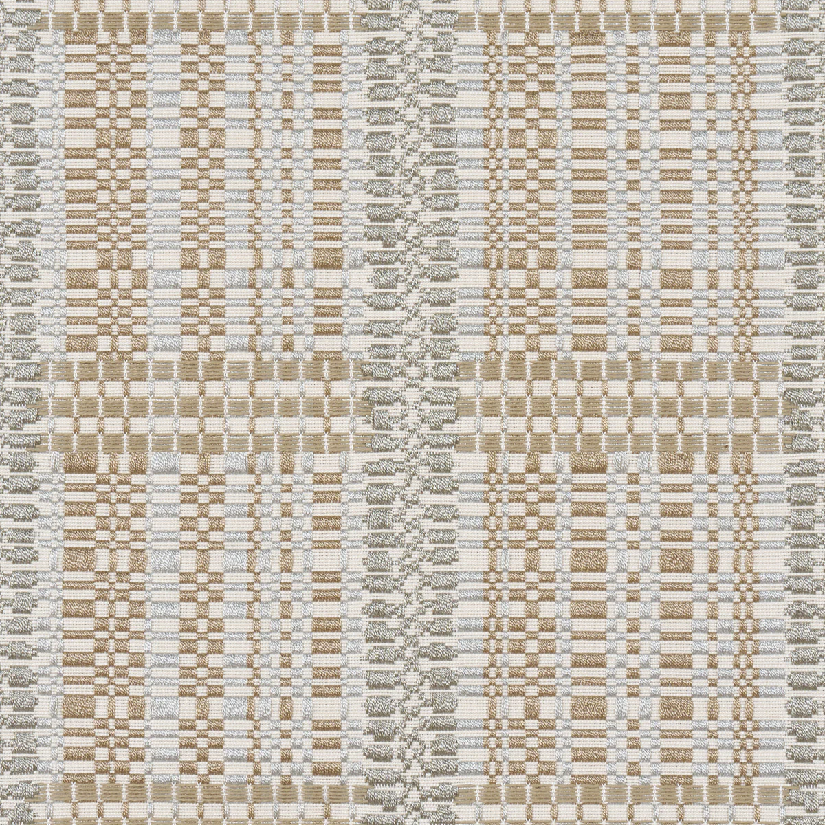 86850 | Skyline Plaid, Stone - Schumacher Fabric - Image 3