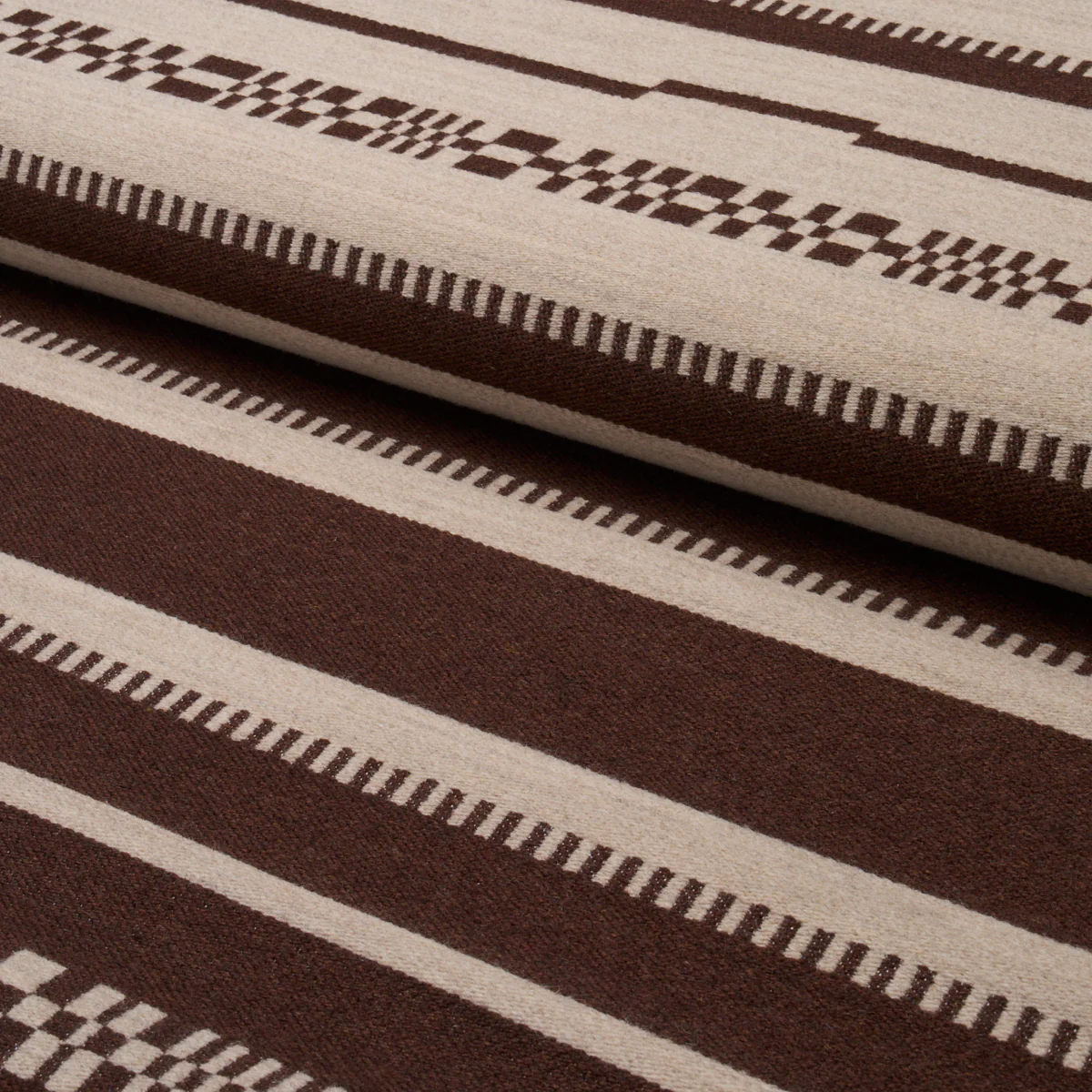 86870 | Skyline Stripes Reversible, Americano - Schumacher Fabric - Image 6