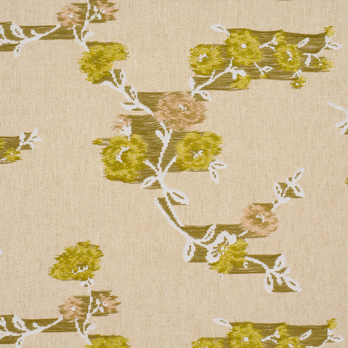 86920 | Trace Of Connection, Silk Mustard - Schumacher Fabric - Image 3