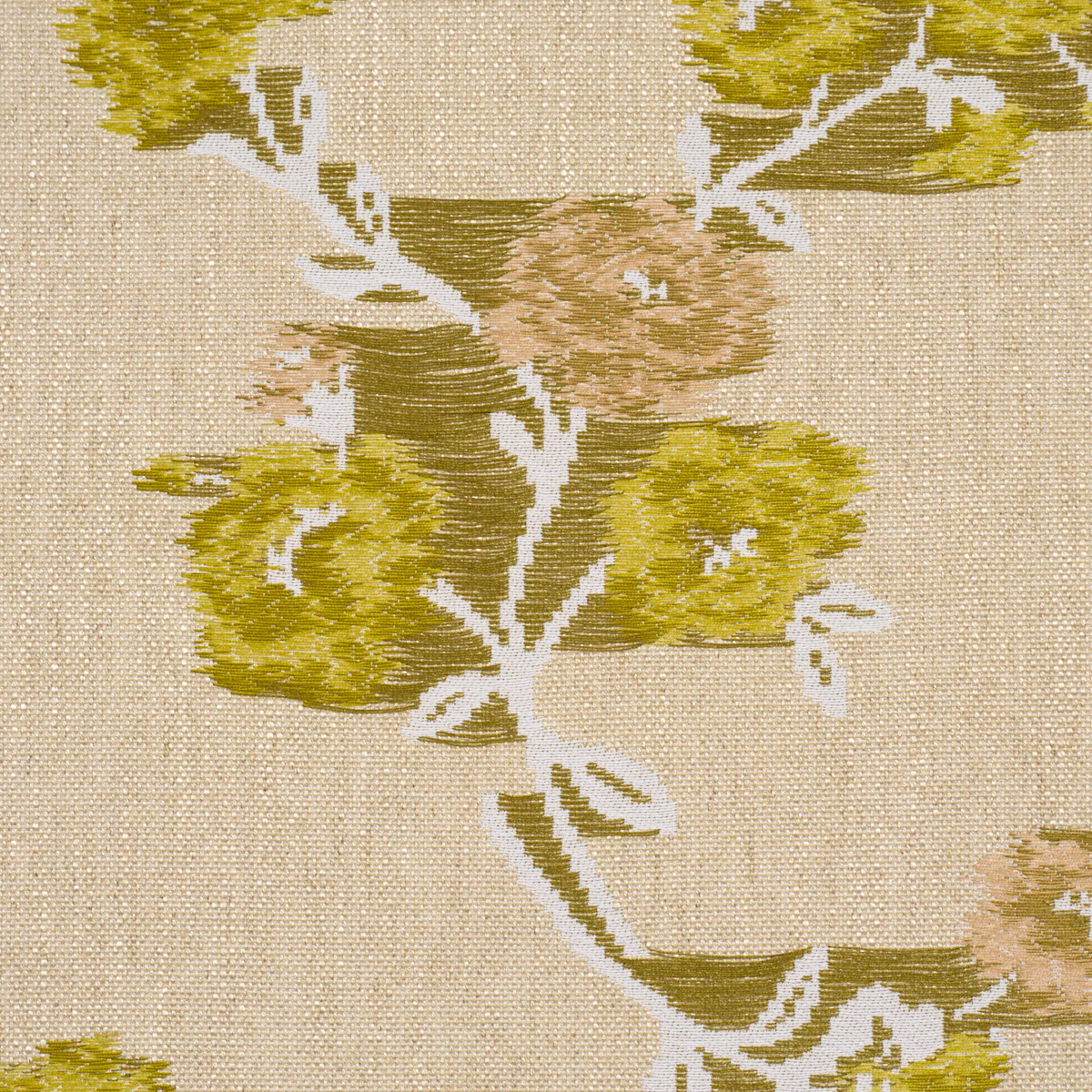 86920 | Trace Of Connection, Silk Mustard - Schumacher Fabric - Image 4