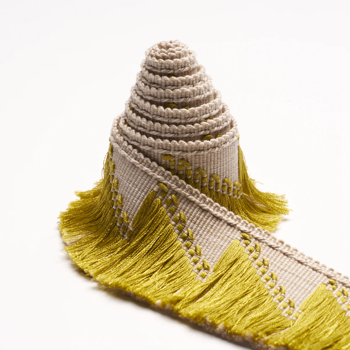 86930 | Trace Of Connection Fringe, Chartreuse - Schumacher Trim - Image 3