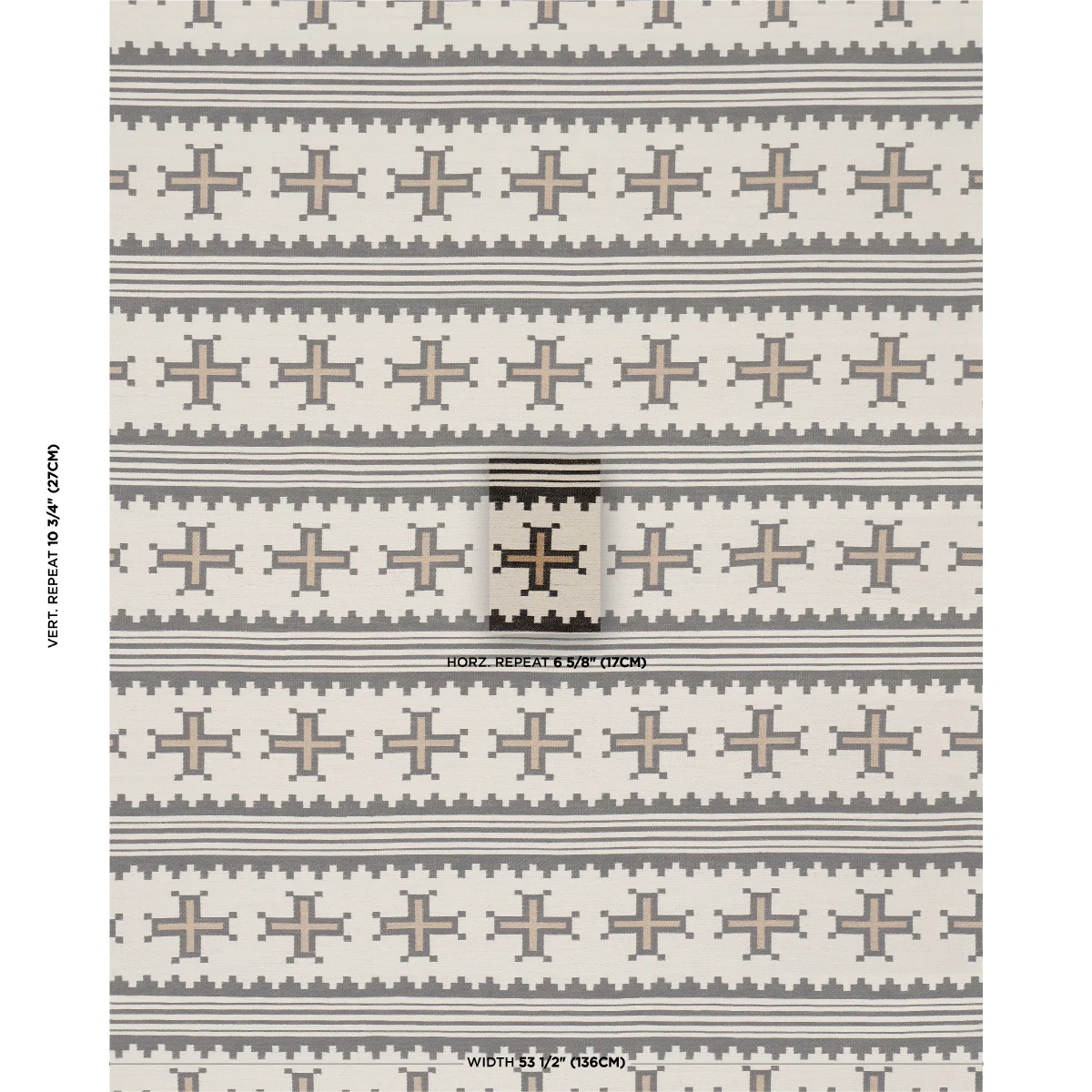 87012 | Born For Water, Neutral - Schumacher Fabric - Image 2