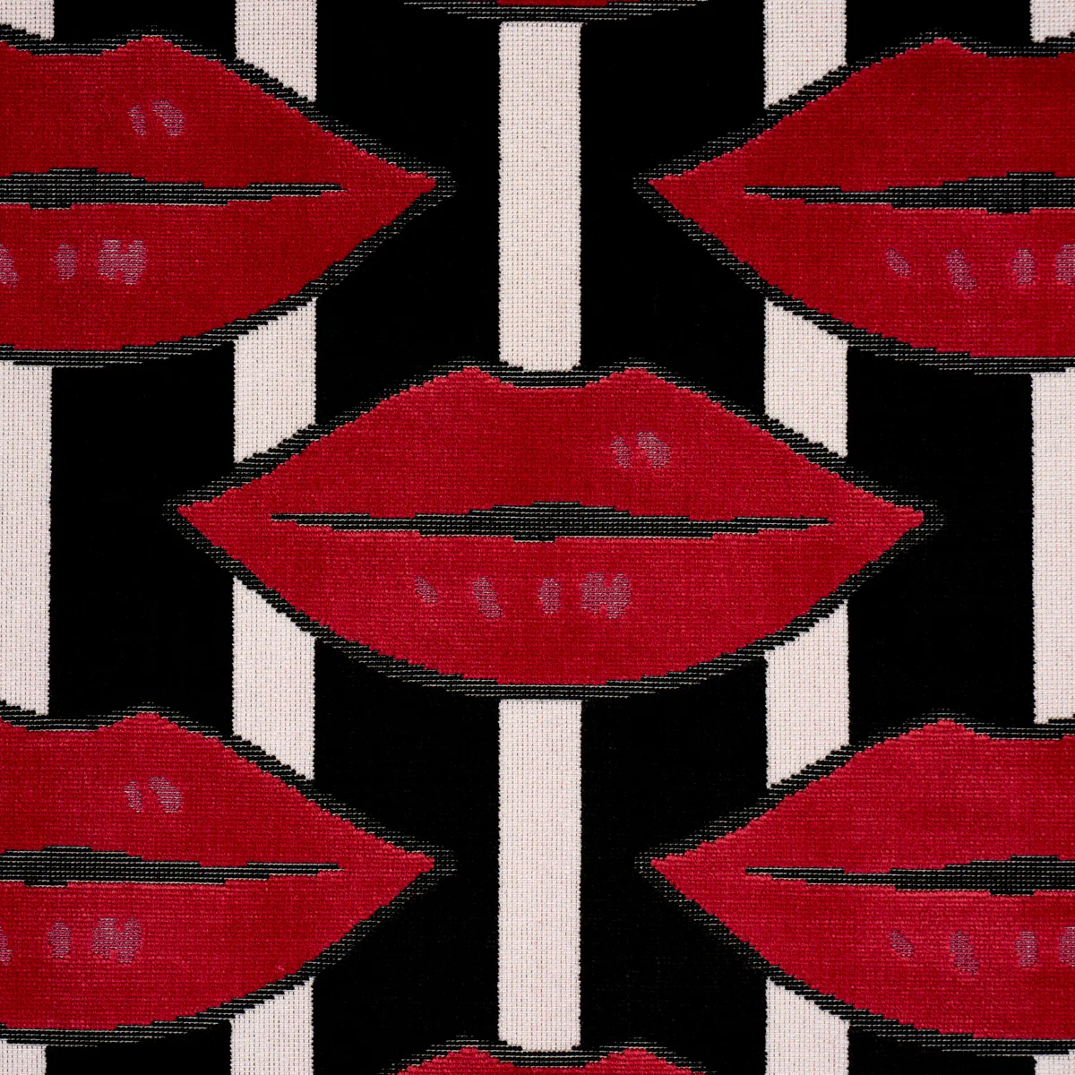 87060 | Amuse Bouche, Lipstick Red - Schumacher Fabric - Image 3